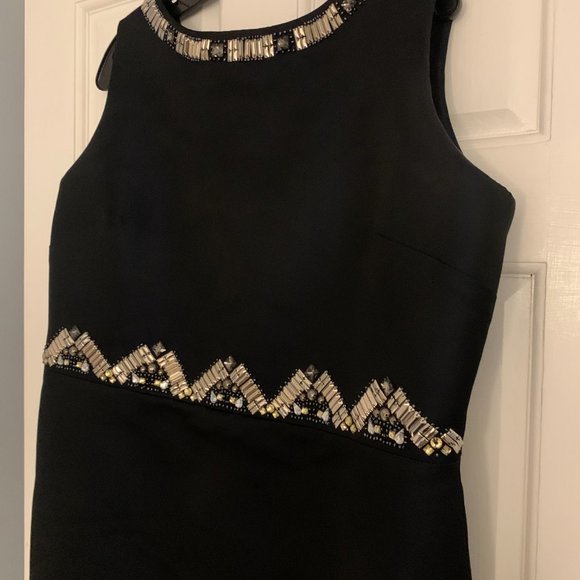 St. John Collection Duchesse Hand Beaded Dress - Size 14 - Picture 4 of 6